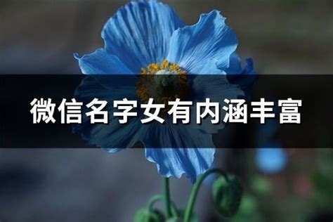 微信名字女